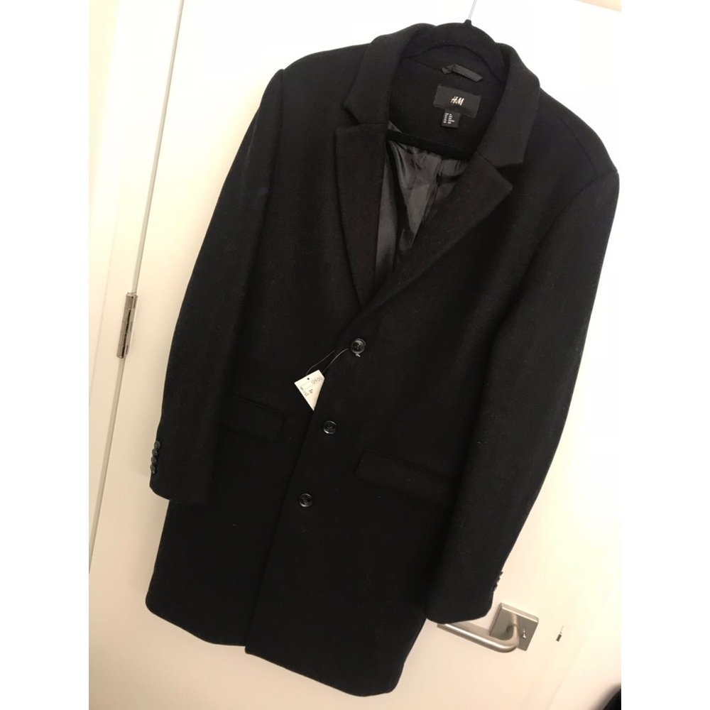 H&M wool blend Coat Men